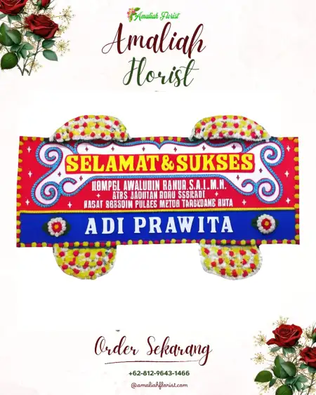 Papan Bunga Ucapan Selamat Laham